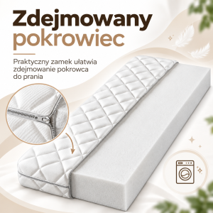 Materac Piankowy pokrowiec
