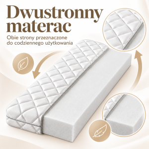 Materac piankowy dwustronny