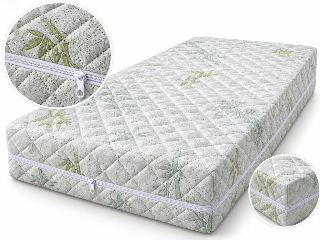 Pikowany pokrowiec Bamboo materaca Nikola Premium