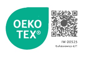 OEKO-TEX STANDARD 100 – certyfikat IW 00525 z kodem QR